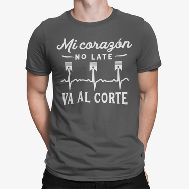 CAMISETA MI CORAZON NO LATE VA AL CORTE